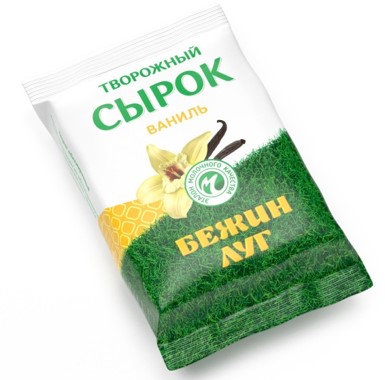 Сырок творожный с массовой долей жира 8% с сахаром и ванилином. Фото Сырок творожный с массовой долей жира 8% с сахаром и ванилином.