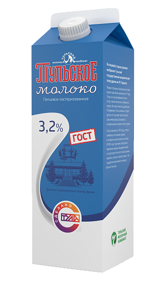Фото Молоко «Тульское» 3,2% жирности