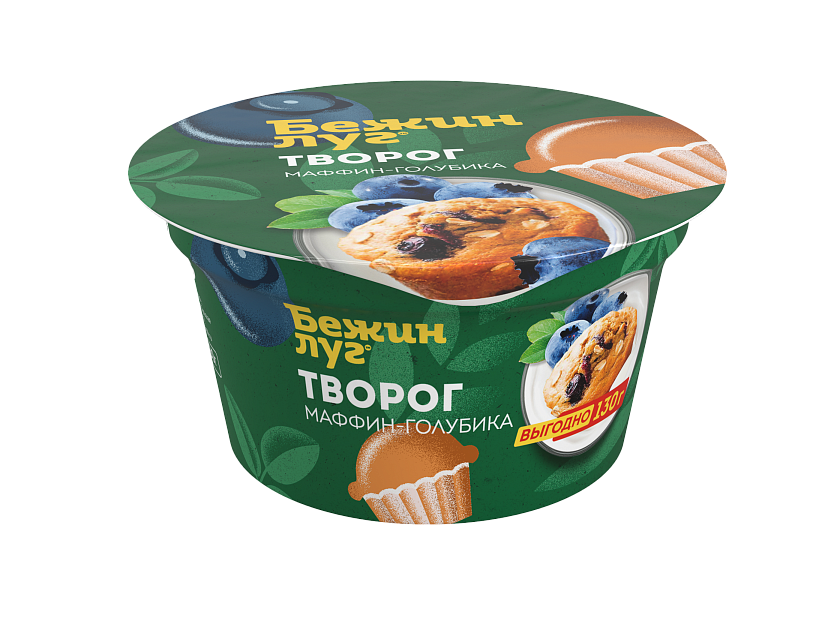 Мягкий творог маффин - голубика Фото Мягкий творог маффин - голубика