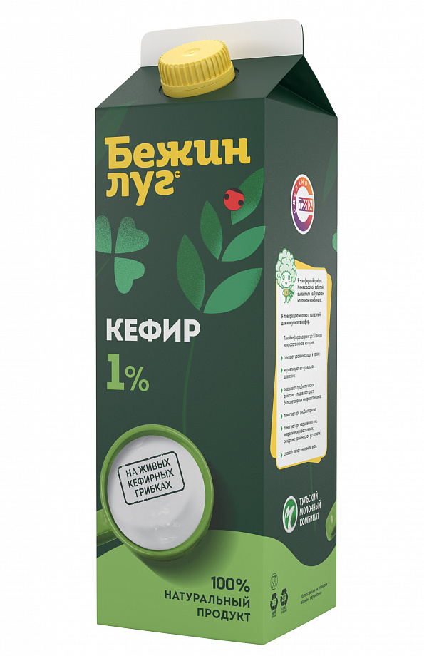 Кефир «Бежин луг» 1% Фото Кефир «Бежин луг» 1%