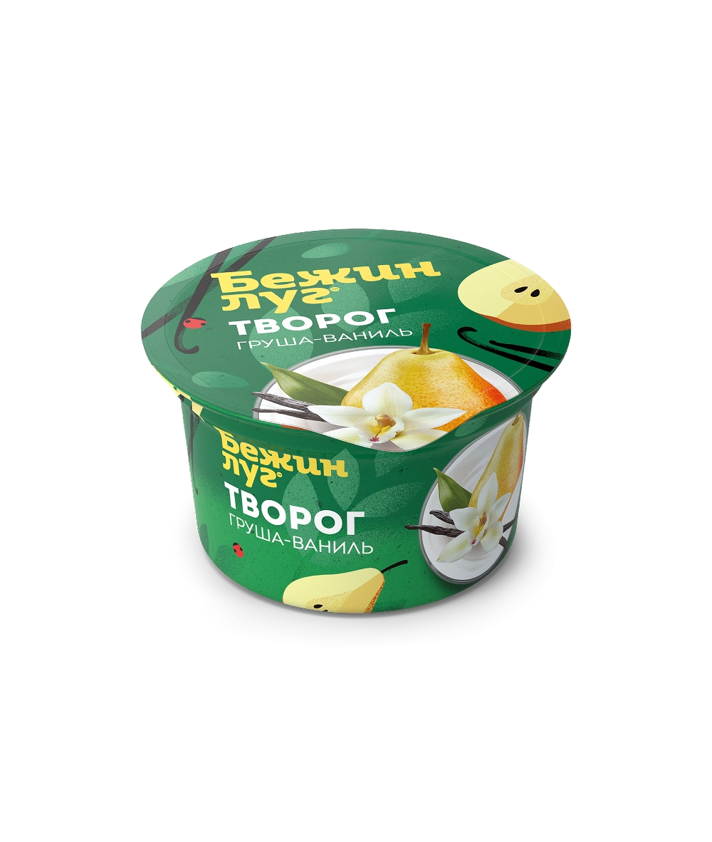 Мягкий творог с грушей и ванилью