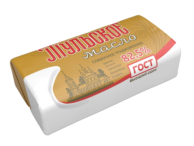 Масло сливочное 72,5% .