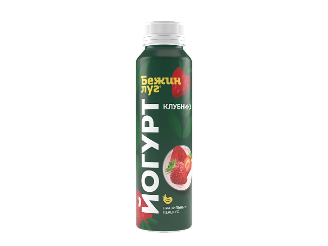 Йогурт "Бежин луг" с наполнителем клубника 2,5%
