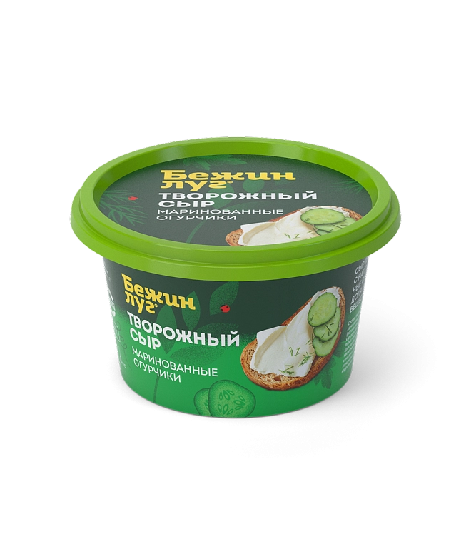 Сыр творожный сливочный с наполнителем «Маринованные огурчики»